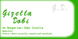 gizella dobi business card